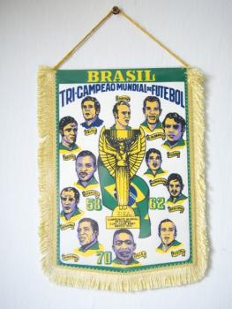 Vlajeka Brasil Tricampeao Mundial de Futebol